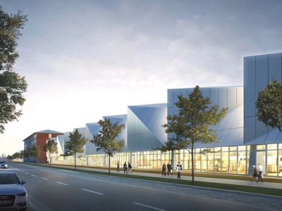 Entwurf Großmarkt München 2017, Wettbewerb 1. Preis, ©  Ackermann Architekten BDA